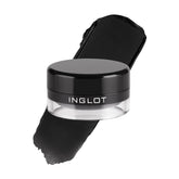 Delineador gel Inglot AMC resistente al agua para un delineado duradero.