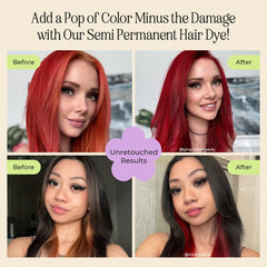 INH Ruby Red dye in jar enables quick, conditioning tint without bleach.