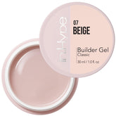 IN.HYPE Beige 7 builder gel close-up for smooth sculpting and full coverage.