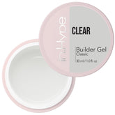 IN.HYPE gel transparente UV/LED para uñas, ideal para extensiones y acabado suave.