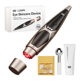 INIA 4-in-1 Eye Massager with red light for revitalized under-eye area