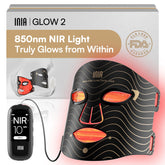 INIA red light mask front view for easy at-home skincare routines