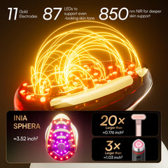 INIA SPHERA red LED light module for radiant skin at home