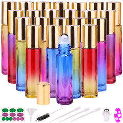 Inice gradient glass roller bottle 10ml for on-the-go oils