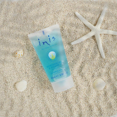 Inis Energy of the Sea bottle shows seaweed extracts for hydration.