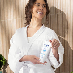 Inis Energy of the Sea lotion being applied on hands for quick hydration.