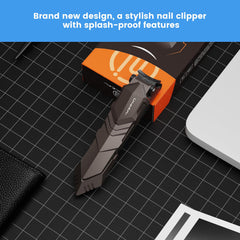 INXEN nail clipper storage slot captures clippings for easy cleanup.