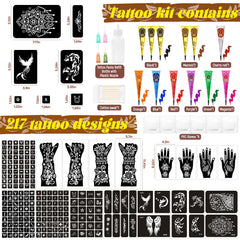 InkForge 12-cone set with vibrant, skin-safe colors for bold designs.