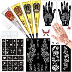 inkforge kit tatuajes temporales conos 4 colores para diseños rápidos.