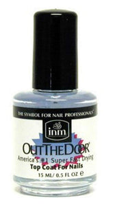 INM Out The Door Fast Dry bottle with long-lasting high-gloss top coat.