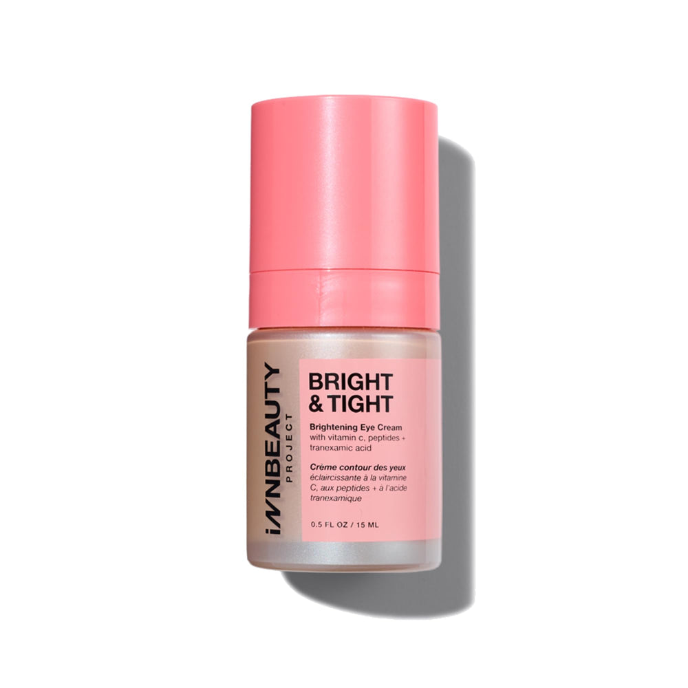 Innbeauty Project Bright & Tight eye cream jar close-up showing smooth texture for under-eye care