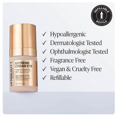 Innbeauty Project Extreme Cream Eye Firming refill bottle for eco-friendly routine.