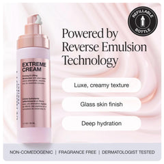 Innbeauty Project Extreme Cream pump activation highlights the airless system's freshness.
