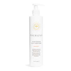 INNERSENSE Organic Beauty natural color-radiance daily conditioner bottle highlights balanced hydration for color-treated hair.