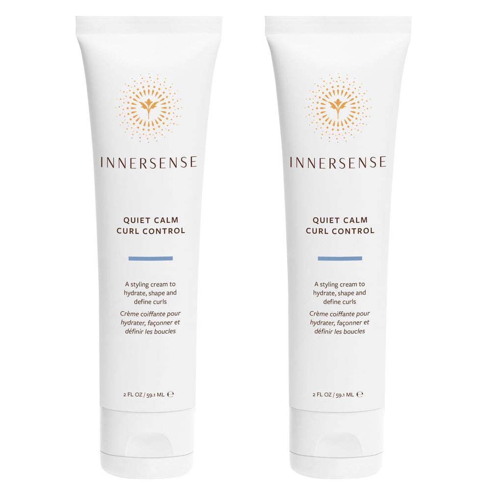 INNERSENSE Quiet Curl Control bottle delivering hydrated curls with a light feel.
