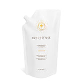 INNERSENSE Organic Beauty Hairbath bottle pour showing easy daily cleansing.