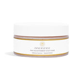 INNERSENSE True Enlightenment Scalp Scrub jar closeup showing gentle exfoliation and clean scalp
