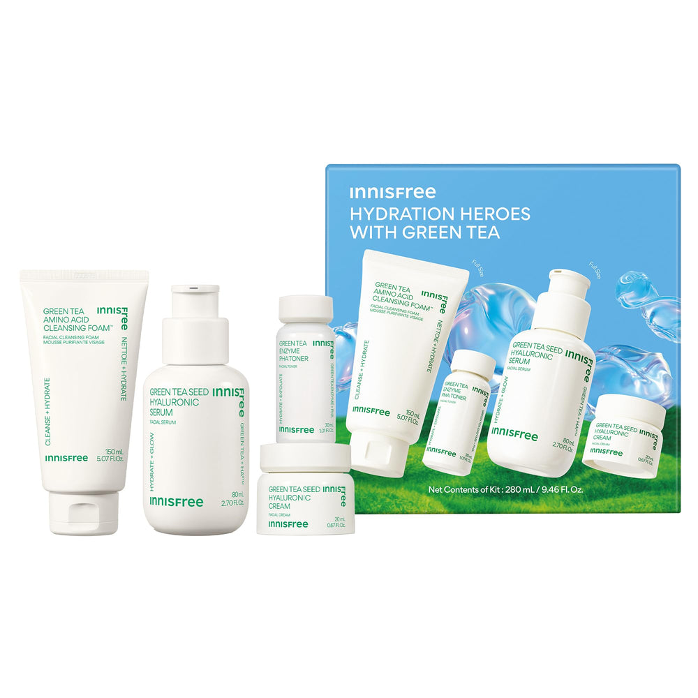 innisfree green tea amino acid cleansing foam for gentle cleanse and refreshment