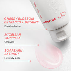 innisfree limpiador gel cerezo espuma natural para limpieza suave