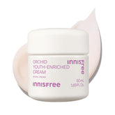 Innisfree Orchid Youth-Enriched Cream jar, rich hydration for firmer-looking skin.