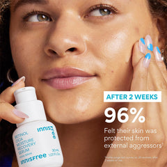 Innisfree Retinol Cica Serum pump dispense demonstrates easy usage.