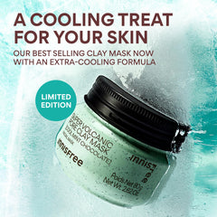 Textura arcilla de innisfree para exfoliación suave y poros refinados