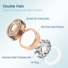 Innobeaut 18K gold-plated head offering skin-friendly design.