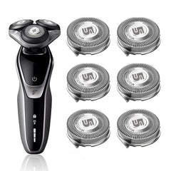 Innobeaut SH50 replacement heads for Philips Norelco 5000 series in a 6-pack for long-term grooming