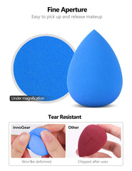 InnoGear sponge with slanted side for contour-friendly blending.