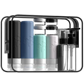 INSFIT 23-pack travel bottles kit in clear bag for organized trips