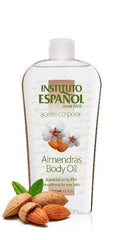 Instituto Español Almond Body Oil 2-pack side view showing compact bottles