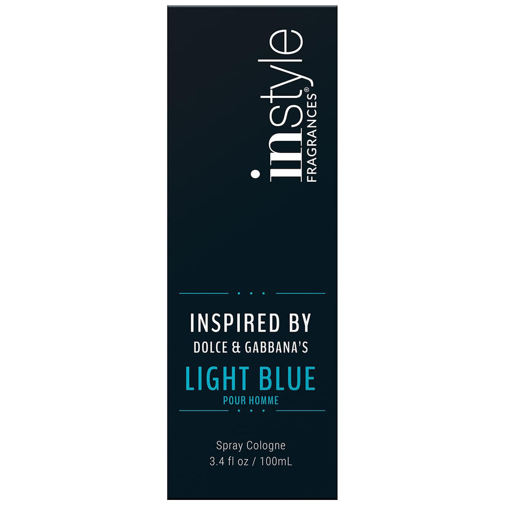 Instyle Fragrances bottle inspired by Light Blue Pour Homme, front view for daily wear