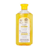 Botella de Intea Chamomile Shampoo realza reflejos rubios con manzanilla.
