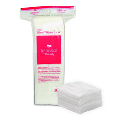 Intrinsics hojas seda 4x4: limpieza facial suave y libre de pelusas