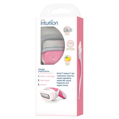 INTUITION cap and handle displayed for tidy shower storage.