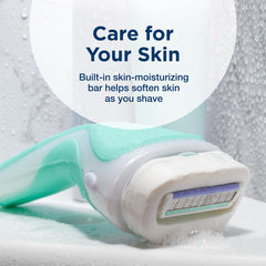 INTUITION moisturizing bar with organic aloe softens skin during shaving.