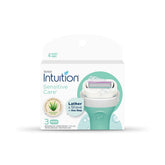 INTUITION Schick Intuition Naturals razor pivoting head glides along curves for gentle shaving