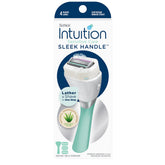 INTUITION Schick Intuition Sleek Handle close-up for ergonomic grip.