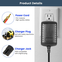 IOKOFJOA 4.5V charger for BaByliss PRO FX788, robust power for quick trims