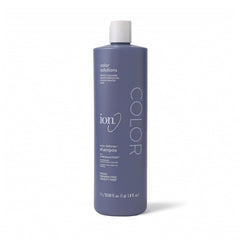 Ion Champú Defensor del Color, aplicación suave para cabello teñido y color protegido.
