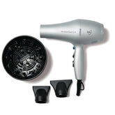 Ion Whisper Quiet Lite Hair Dryer front view highlighting its compact, lightweight design for easy daily styling.