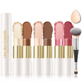 IONSGAKO kit crema contorno 6 colores con doble punta para contornear con precisión