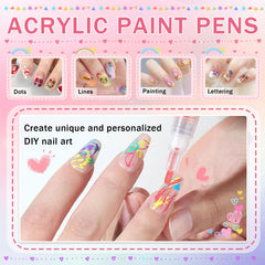 IONSGAKO long-lasting polish pens provide durable nail art results.