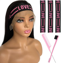 Iraatraa wig accessory set elastic edge wrap bands secure lace fronts for a confident wear
