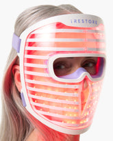 iRestore 360LED face mask front view for at-home rejuvenation