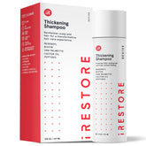 iRestore shampoo bottle front view for easy daily use and clear branding.