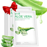 IREV Aloe Vera Face Mask pack shot highlights convenient 10-pack for routine skincare.