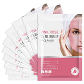 IREV Pink Rose O2 Bubble Face Mask pack image for an at-home spa ritual.