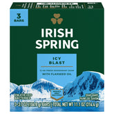 Irish Spring Icy Blast: barra de jabón en empaque, sensación de frescura