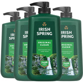 Irish Spring Original Clean bottle with pump for quick daily showers.